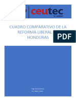 Cuadro Comparativo de La Reforma Liberal en Honduras