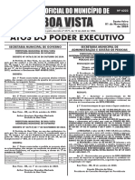 Atos Do Poder Executivo: Ano Xxxi