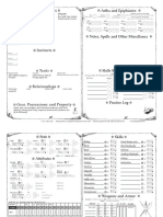 Aethelred Character Sheet