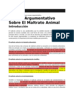 Ensayo Argumentativo Sobre El Maltrato Animal