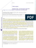 Very Low Carbohydrate Ketogenic Diet V Low Fat Diet For Long Term Weight Loss A Meta Analysis of Randomised Controlled Trials