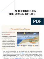 Theories On The Origin of Life