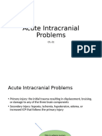 Acute Intracranial Problems