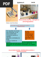 Soluciones Buffer, Tampón o Amortiguadora