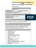 Relatório - Determinação de Ferro em Leite em Pó Por Espectrometria de Absorção Atômica