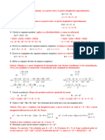 Exercicios Complexos COC