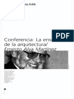 Conferencia La Enseñanza DE LA ARQUITECTURA ALVA MARTINEZ