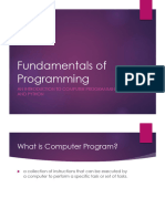 Fundamentals of Programming