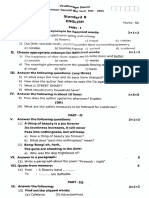 8th English 2nd Mid Term Exam 2023 Question Paper Virudhunagar District English Medium PDF Download