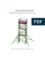 Aluminium Frame Scaffolds Assembly and Use Instructions