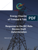 Energy Chamber of Trinidad and Tobago Comments