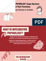 FINAL Integrative Physiology Organ Systems and Their Functions