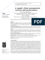 GSCM Practices and Performance