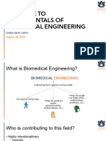 Lecture 1 - Introduction To Biomedical Engineering