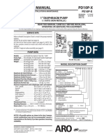 IR ARO Diaphragm Pump PD10P-YPS-PTT Operator Manual