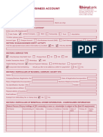 Kina Bank Business Account Application Form