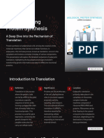 Eukaryotic Translation Understanding Protein Synthesis