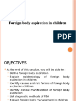 Foreign Body Aspiration in Children