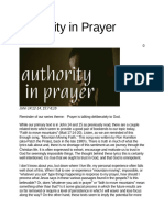 5 Authority in Prayer