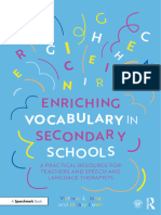 Enriching Vocabulary in Secondary Schools A Practical Resource For