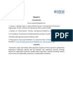 Module V Evaporation