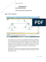 4.8 - Lab - Manual - 8 - CN - Inter VLAN Communication Using Packet Tracer