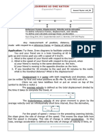 Gen Physics 1 LAS 9B Reference Frames, Displacement, Velocity and Acceleration