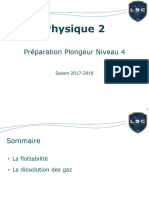 LSC - Physique 2 N4 Flottabilité Dissolution Des Gaz