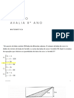 Revisão Avalia 8º Ano