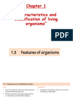 Classification of Living: "Characteristics and Organisms"