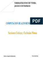 Secciones Críticas y Exclusión Mutua