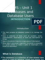 Dbms-Unit-1-Database and Database Users