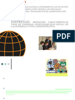 Clasificación y Tipos de Empresas - Resposabilidad Social