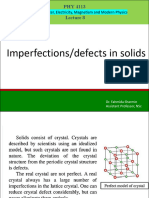 Defects in A Solid - L8