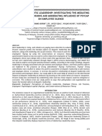 Silenced by Despotic Leadership: Investigating The Mediating Effect of Job Tensions and Moderating Influence of Psycap On Employee Silence