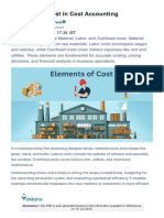 Elements of Cost in Cost Accounting: Chanchal Aggarwal