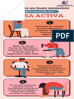 Infografía Ejercicio Físico y Salud Mental Ilustrado Verde y Rosa