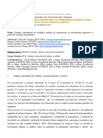 Trabajo Comunitario de Cuidados - Análisis de Experiencias en Movimientos Populares