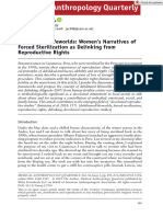 Med Anthropol Q - 2022 - Chaparro Buitrago - Debilitated Lifeworlds Women S Narratives of Forced Sterilization As