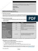 Credit Card Product Disclosure