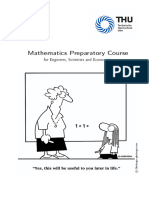 Mathematics Preparatory Course THU