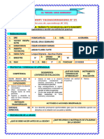 Sesión de Aprendizaje #26 - 3°