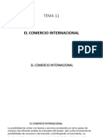 Tema 11: El Comercio Internacional