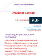 Marginal Costing and Break Even Analysis