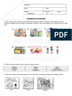 Avaliação e Revisão de Geografia - 2º Ano - 4º Bim - Novembro