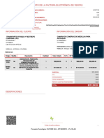 Nota Crédito de La Factura Electrónica de Ventas: Información Del Emisor Información Del Cliente