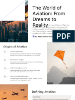 The World of Aviation From Dreams To Reality