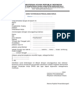 Format Surat Pengalaman Kerja