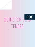 Guide For Verb Tenses