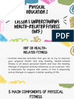 LESSON 1 Understanding Health Related Fitness HRF